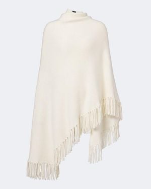 arch4 Poncho Duchess Aus Kaschmir - Weiß