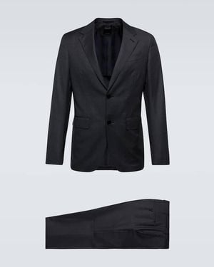 ZEGNA Single-breasted Virgin Wool Suit - Gray
