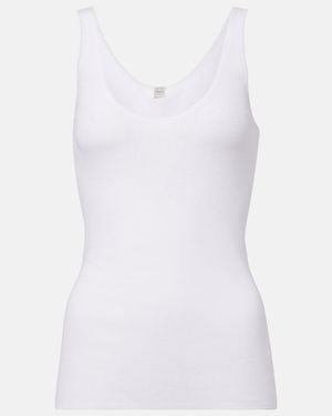 TOTEME Cotton Jersey Tank Top - White