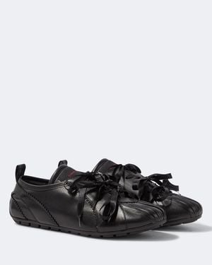 Simone Rocha Ballerina Grip Leather Trainers - Black