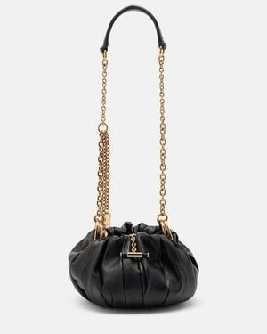 Chloé Borsa A Spalla Plisse Small - Bianco