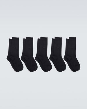 CDLP Set Of 5 Pairs Of Socks - White