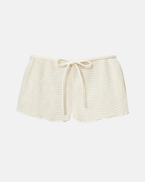 Montce Vero Crochet Shorts - Natural