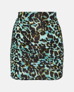 Alex Perry Minifalda Kiran Con Print De Leopardo - Verde
