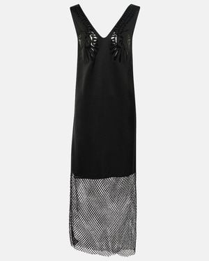 JACQUES WEI Satin Slip Dress - Black