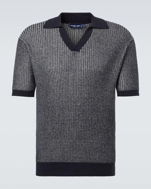 Frescobol Carioca Rino Cotton And Cashmere Polo Shirt - Grey