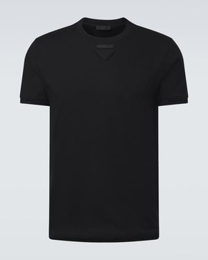 Prada Cotton Jersey T-Shirt - Black