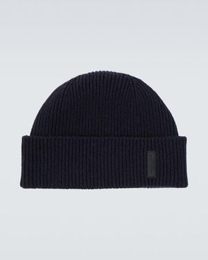 Giorgio Armani Gorro Acanalado De Cachemir - Azul