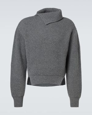 Jil Sander Wool Turtleneck Jumper - Grey