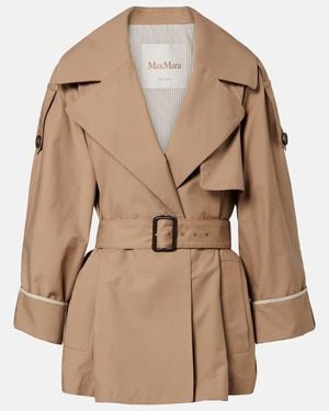 Max Mara Trenchcoat Clara Aus Gabardine - Natur