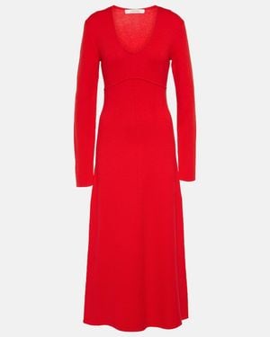 Dorothee Schumacher Modern Statements Knitted Midi Dress - Red
