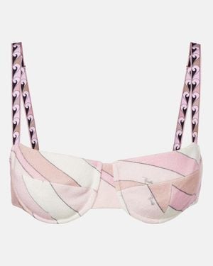 PUCCI Bikini-Oberteil Iride - Pink