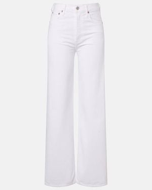 Agolde Ren 32 Wide-Leg Jeans - White