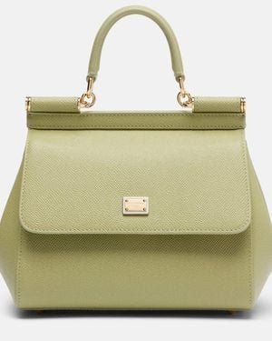 Dolce & Gabbana Henkeltasche Sicily Small Aus Leder - Mettallic