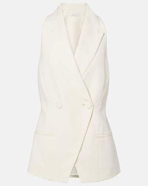 The Sei Crepe Vest - White