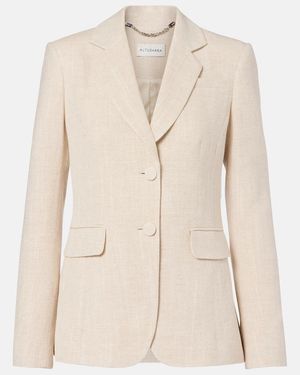 Altuzarra Fenice Linen-Blend Blazer - Natural