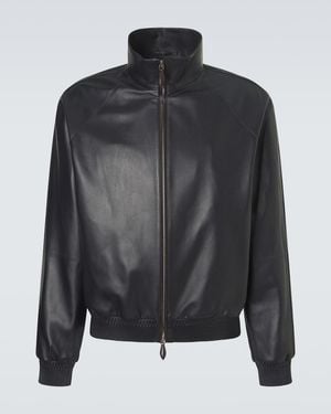 Berluti Leather Blouson Jacket - Black