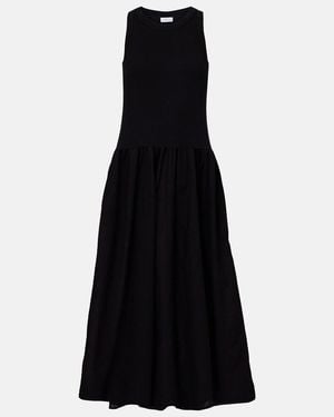 Velvet Amelia Cotton-Blend Maxi Dress - Black