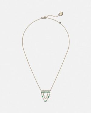SHAY 18Kt Necklace With Emeralds And Diamonds - Metallic