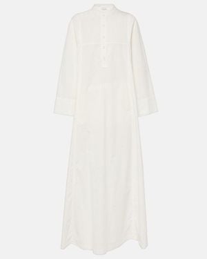 Dries Van Noten Cotton Poplin Maxi Dress - White