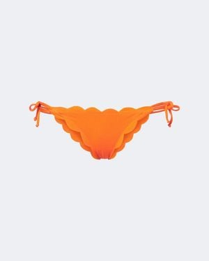 Marysia Swim Mott Scalloped Bikini Bottoms - Orange