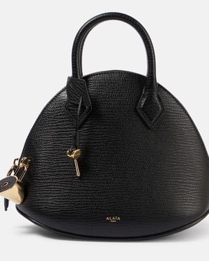 Alaïa Dome 25 Leather Tote Bag - Black
