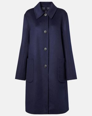 Tory Burch Single-Breasted Wool Coat - Blue