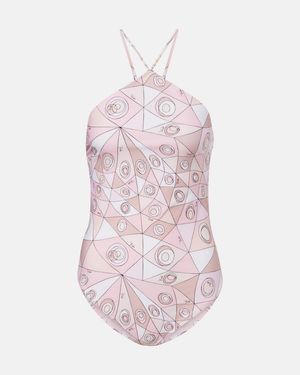 PUCCI Occhi Open-Back Swimsuit - Pink