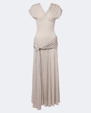 JW Anderson Maxikleid Aus Jersey - Weiß
