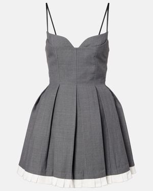 ShuShu/Tong Pleated Minidress - Grey