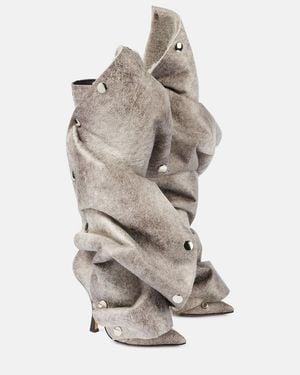 Y. Project Stiefel Snap Aus Lederimitat - Grau