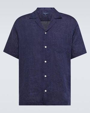 Frescobol Carioca Angelo Linen Shirt - Blue
