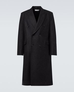 Our Legacy Whale Double-Breasted Wool-Blend Coat - Black