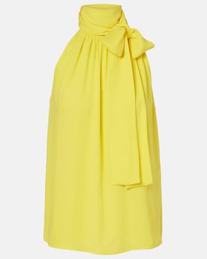 Valentino Silk Georgette Blouse - Yellow