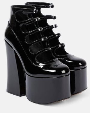 Marc Jacobs Plateaustiefel Kiki Aus Lackleder - Schwarz