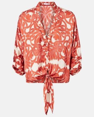 Poupette Azia Printed Top - Red
