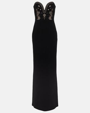 Rebecca Vallance Alisa Lace Bustier Gown - Black