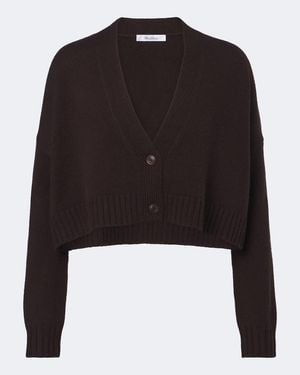 Max Mara Cropped Cardigan Aus Wolle Und Kaschmir - Schwarz