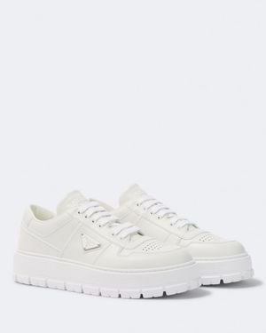 Prada Sneakers Aus Leder - Weiß