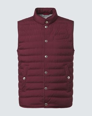 Brunello Cucinelli Technical Down Vest - Purple