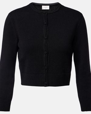 Saint Laurent Wool Cardigan - Black