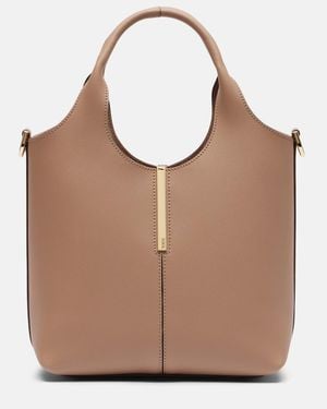 Tod's Ebr Mini Leather Tote Bag - Brown