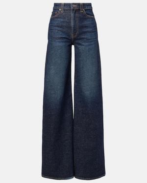KHAITE Dane Wide-Leg Jeans - Blue