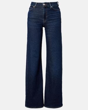 7 For All Mankind Lotta High-Rise Wide-Leg Jeans - Blue