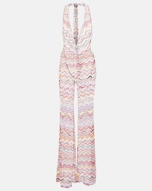 Missoni Zig Zag Lame Jumpsuit - Pink