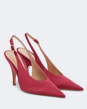 Gianvito Rossi Slingback-Pumps Sofia Aus Satin - Rot