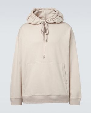 Dries Van Noten Cotton Jersey Hoodie - Natural