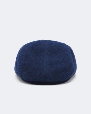 Ruslan Baginskiy Wool-Blend Newsboy Cap - Blue