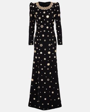 Jenny Packham Frency Embellished Gown - Black