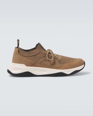 Berluti Sneakers Shadow Mit Leder - Weiß